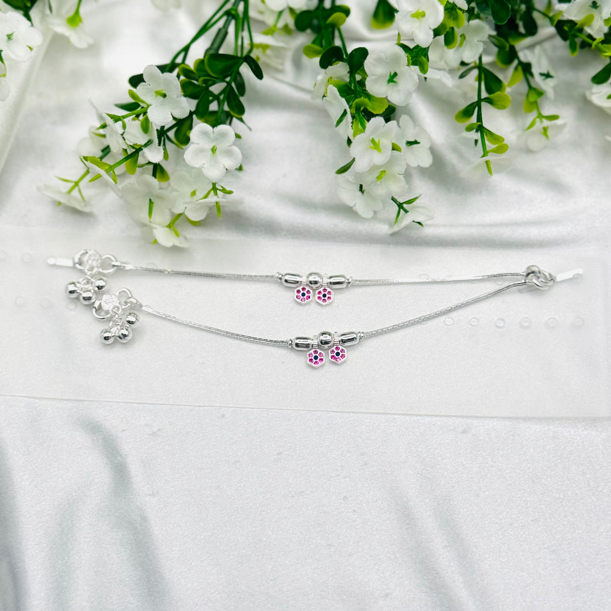 Baby Anklet Pure Silver with Ghungroo BAS15