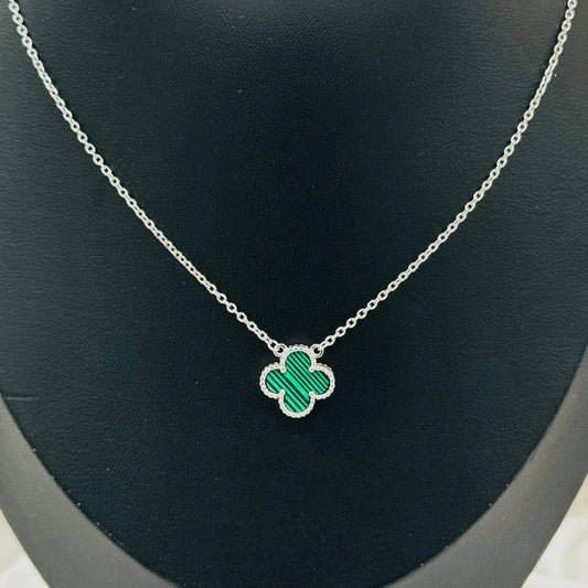 Van Cleef Green Clover Women Necklace WNV16