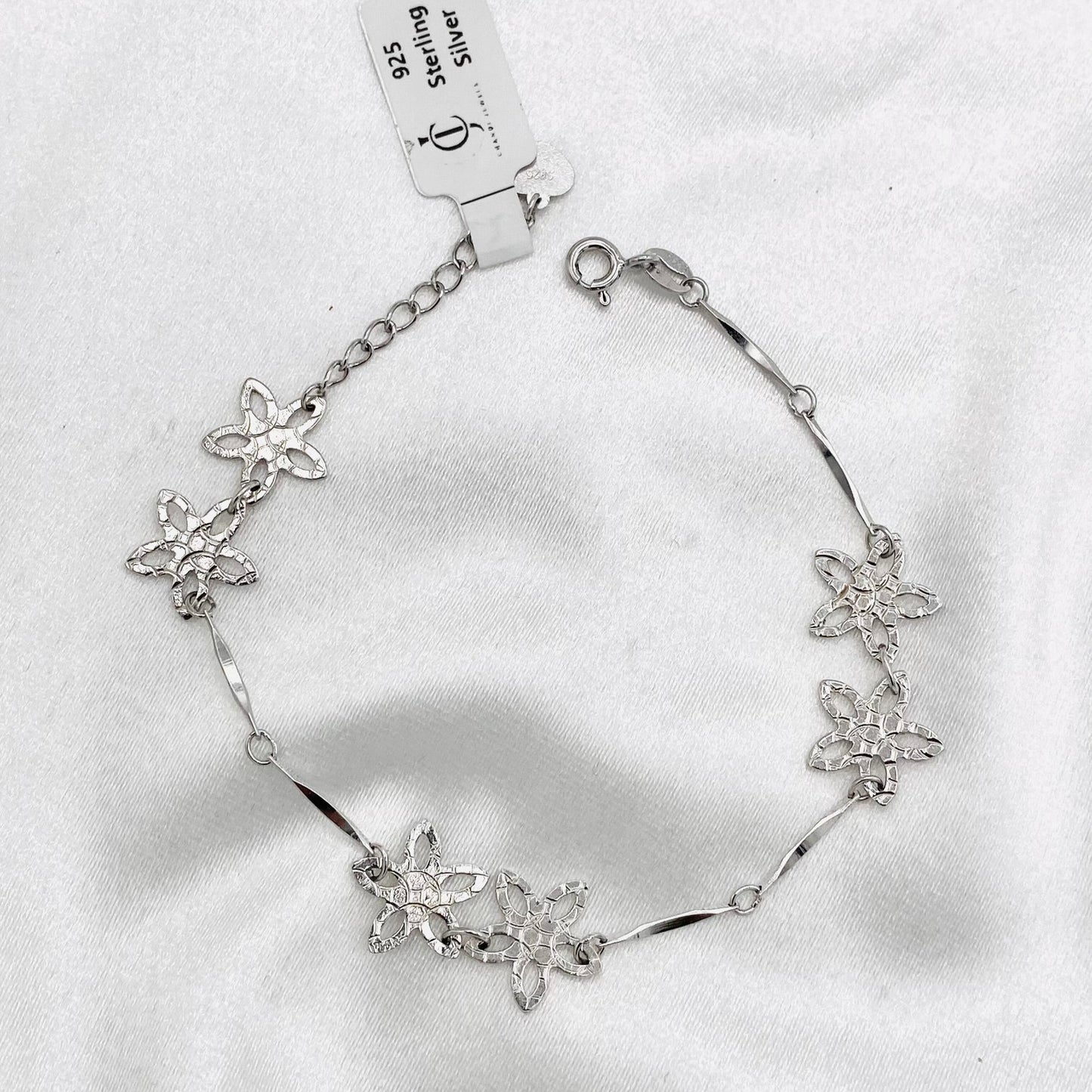 WBI02 Sterling Silver 925 Butterfly Italian Bracelet For Women