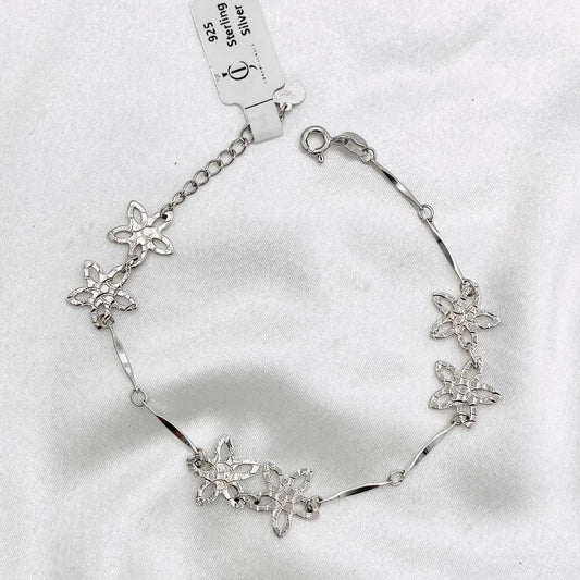 WBI02 Sterling Silver 925 Butterfly Italian Bracelet For Women