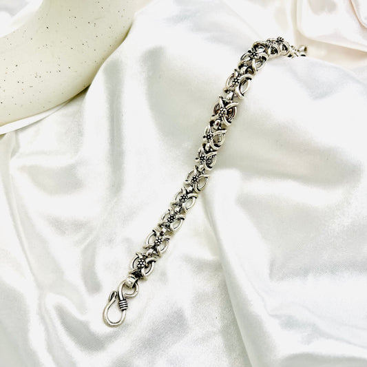 Men's Celtic Knot Oxidized 925 Silver Bracelet MBO05