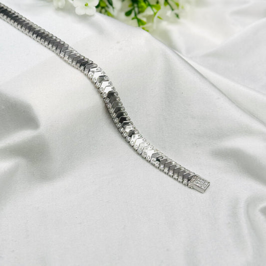 Herrenarmband aus Silber mit Steinen MBI17
