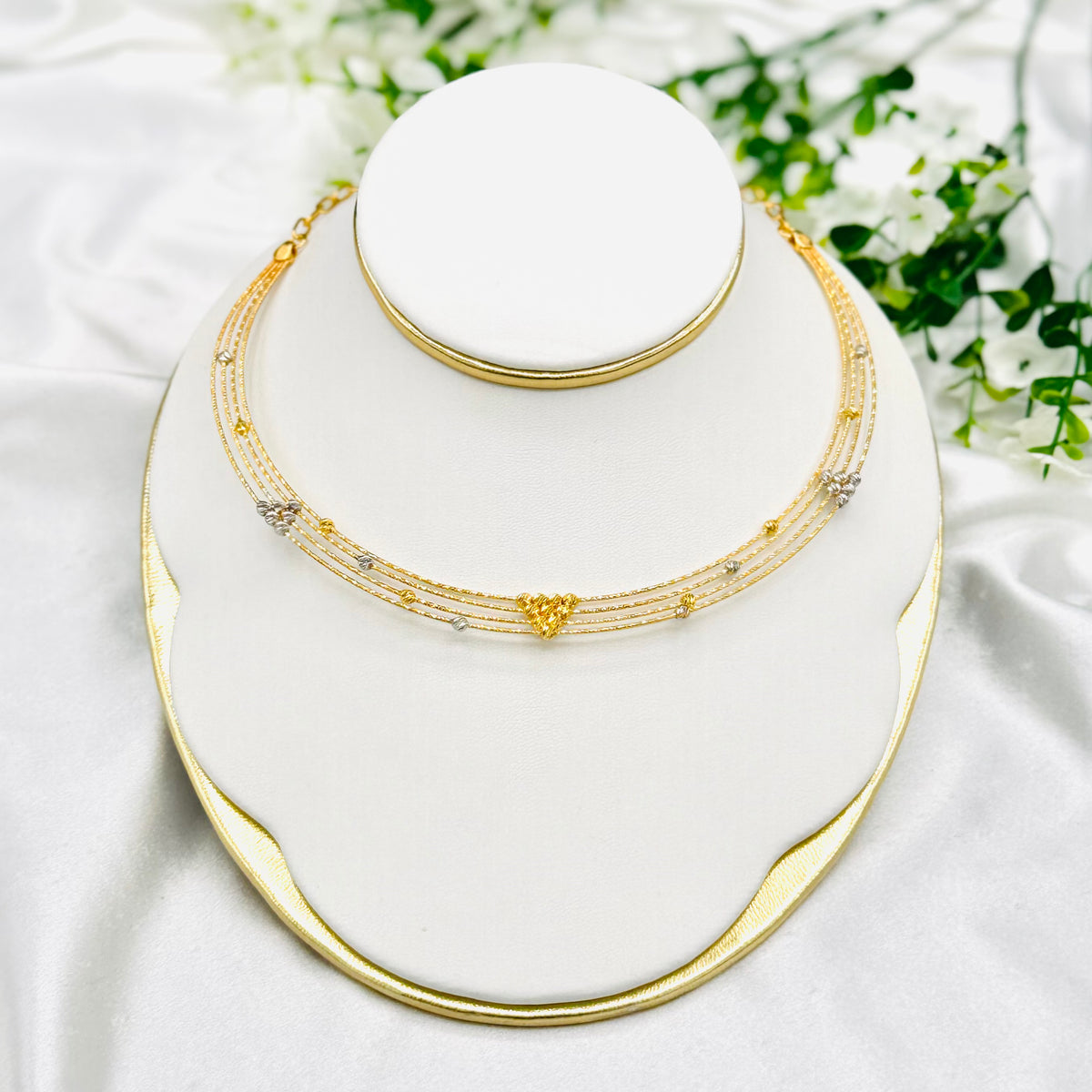 Women Multiple Layer Hasli Necklace WHN03