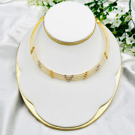 Women Multiple Layer Hasli Necklace WHN02