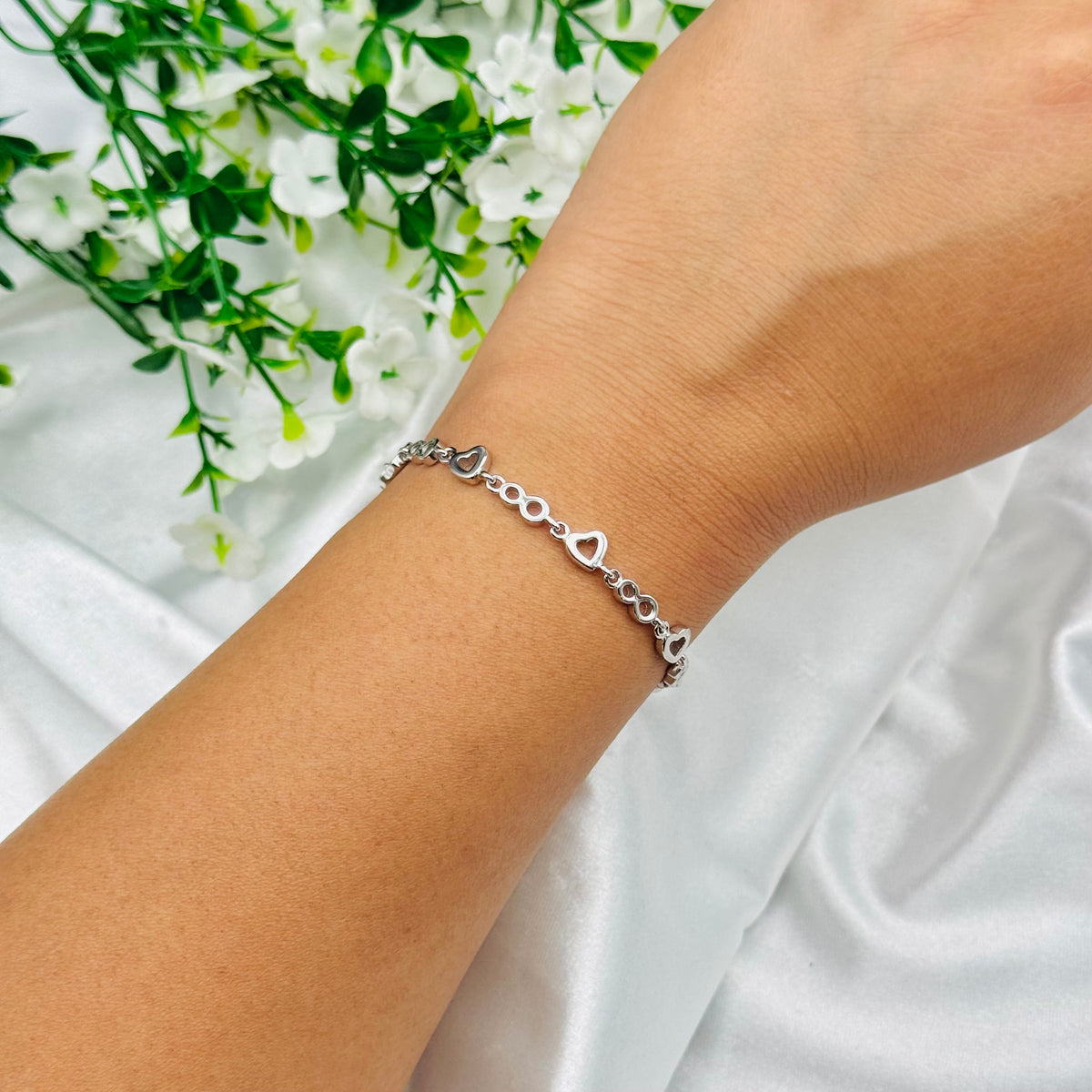 Silberkettenarmband für Damen aus Sterlingsilber WBI24