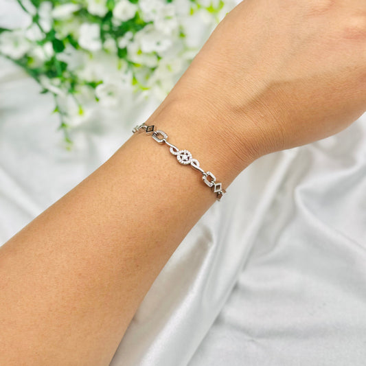 WBI11 Women Italian Sterling Silver 925 Bracelet
