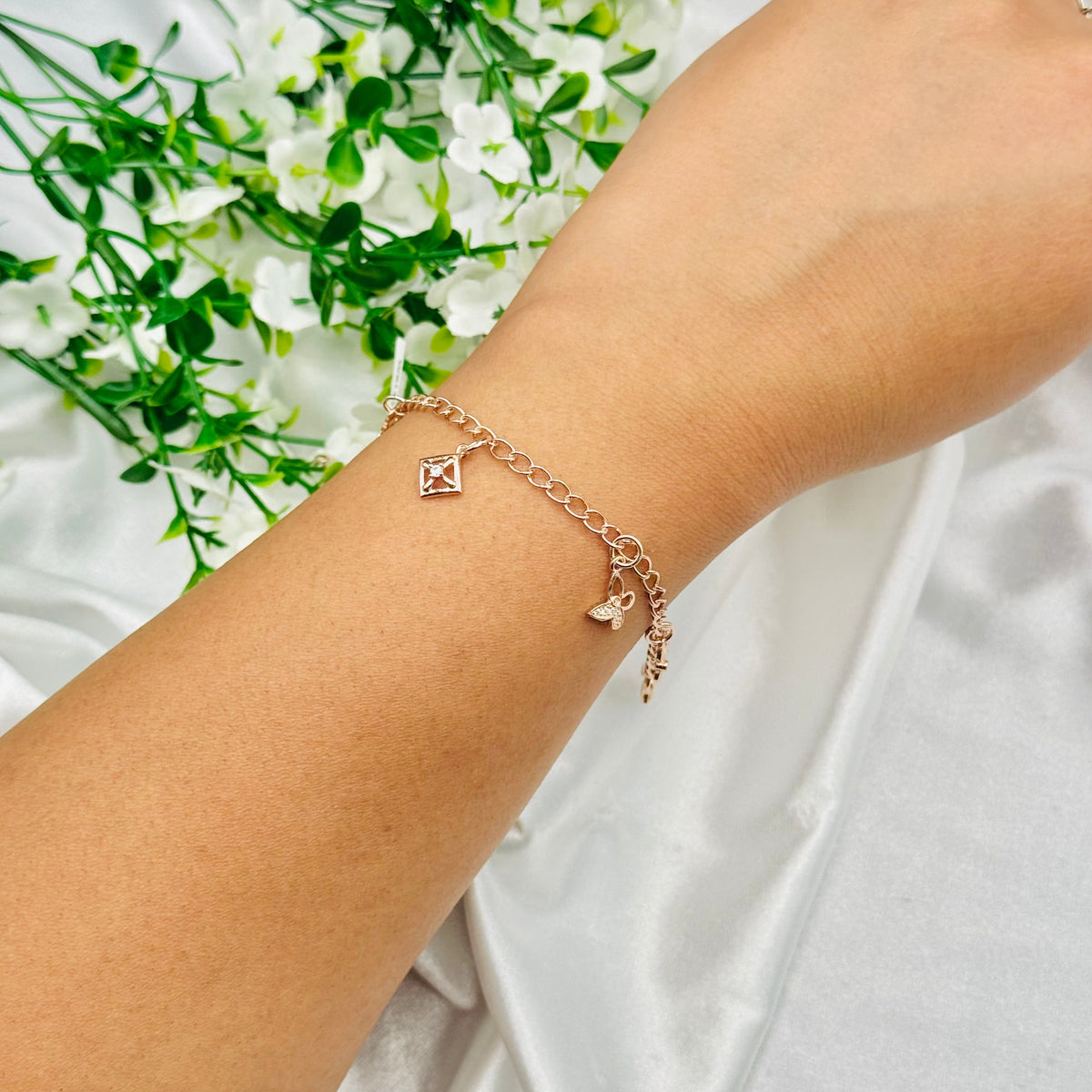 Rosegold Bracelet For Women In Sterling Silver WBI15