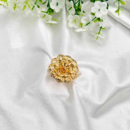 Women 925 Silver Ring with 22k Gold Plating WGR04