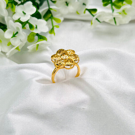 Women 925 Silver Ring with 22k Gold Plating WGR05
