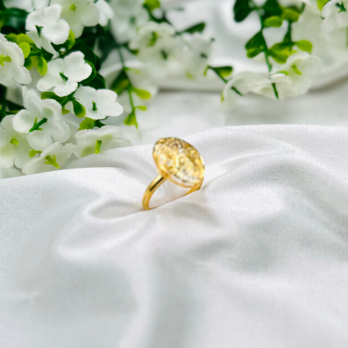 Women 925 Silver Ring with 22k Gold Plating WGR08