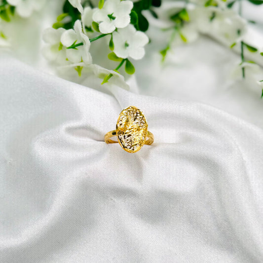Women 925 Silver Ring with 22k Gold Plating WGR08