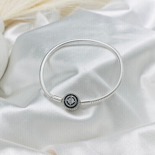 Pandora Halo Snake Chain 925 Sterling Silver Bracelet PDB04