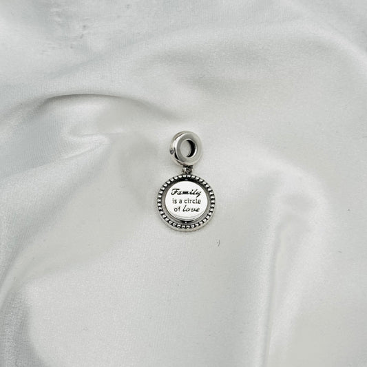 Pandora Drehbarer Stammbaum Charm-Anhänger aus 925er Sterlingsilber mit Zirkonia PDC117