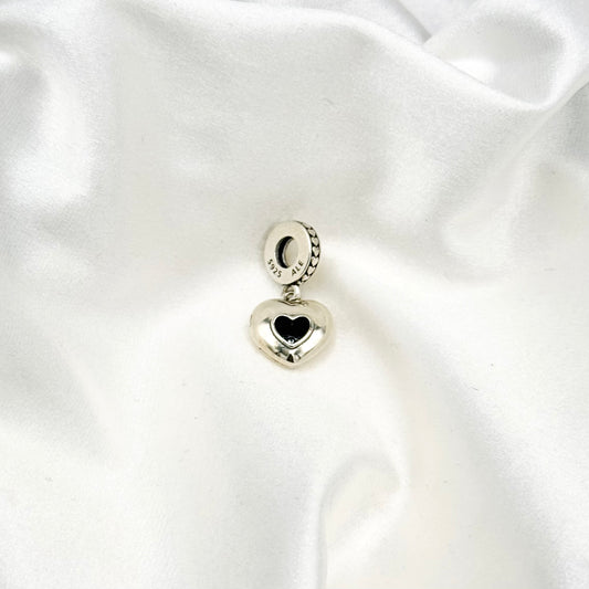 Pandora Club Dangle Heart 925 Sterling Silver Charm PDC129