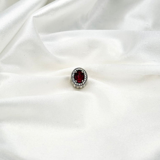 Pandora Oval Ruby 925 Sterling Silver Charm PDC136