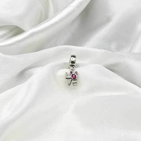 Pandora Disney Mickey Love Dangle Sterling Silver Charm PDC139