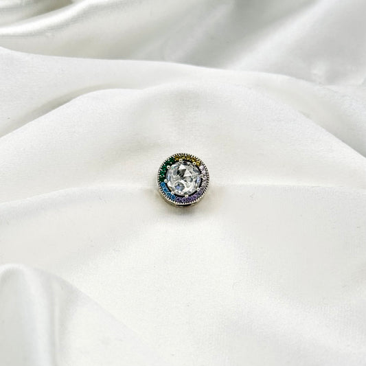 Pandora Radiant Hearts Multi-coloured Sterling Silver Dangle Cz Charm PDC148