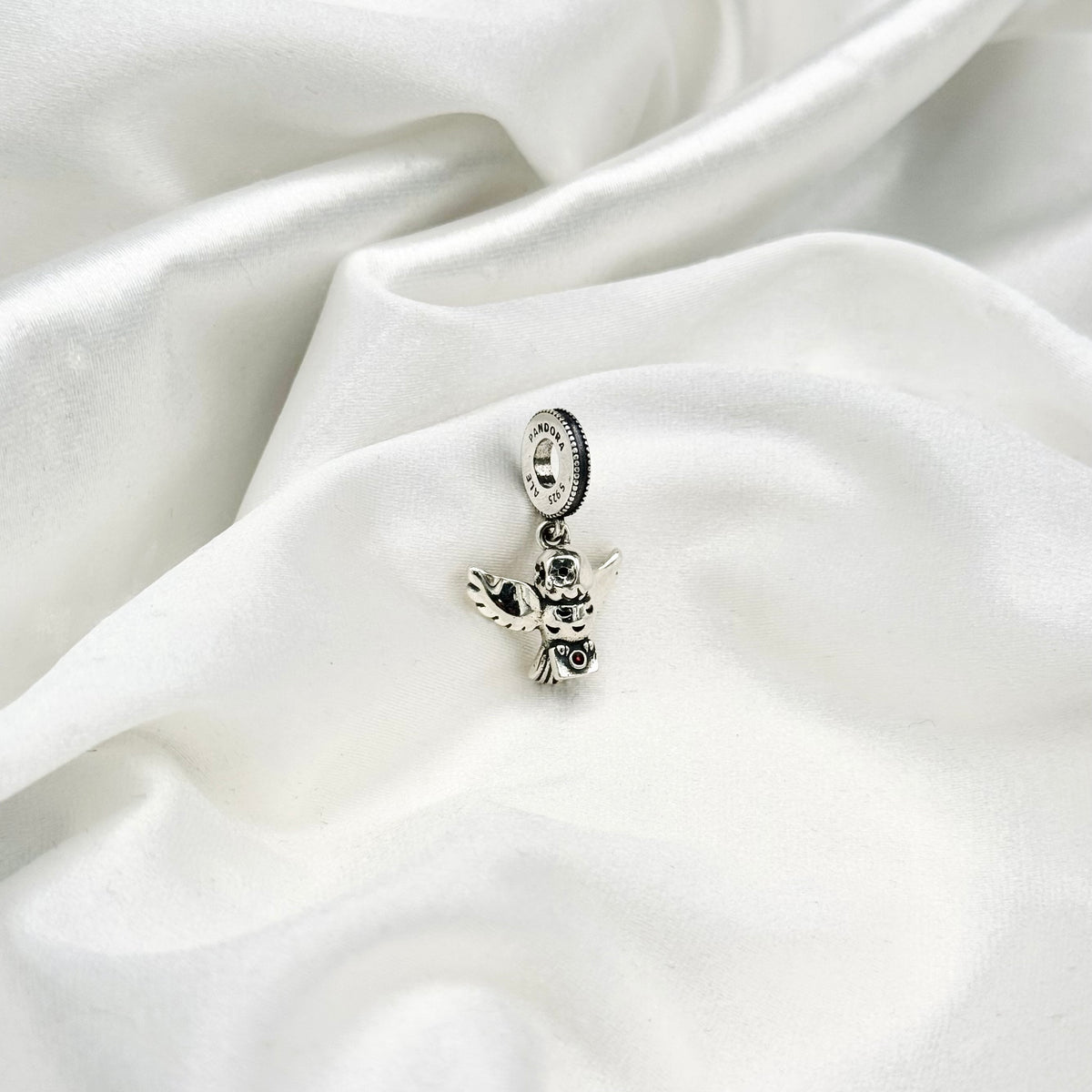 Pandora Harry Potter Hedwig owl Sterling Silver Dangle Cz Charm PDC151
