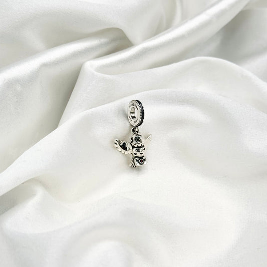 Pandora Harry Potter Hedwig owl Sterling Silver Dangle Cz Charm PDC151
