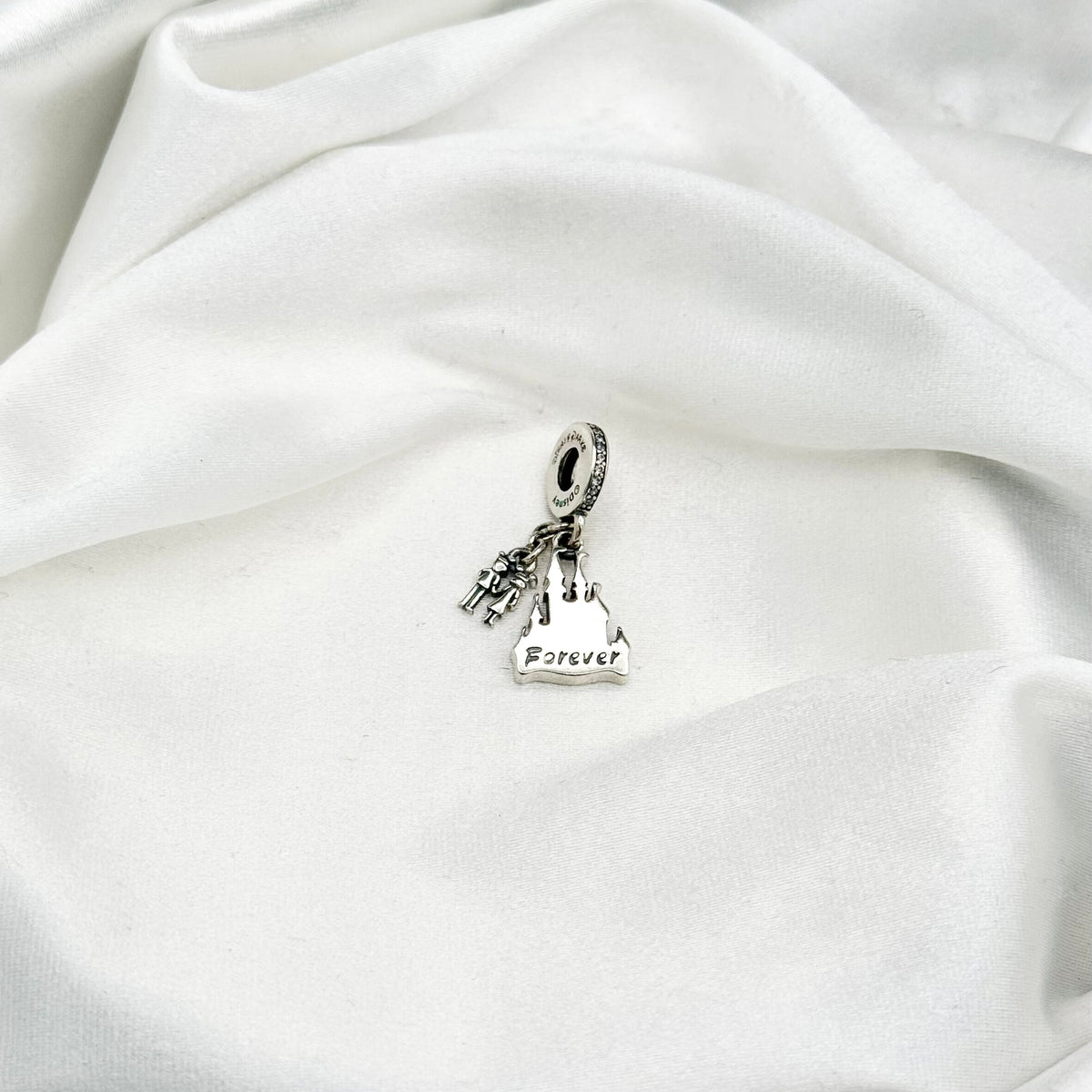 Pandora Disney Cinderella Castle Dangle Charm in Sterling Silver PDC171