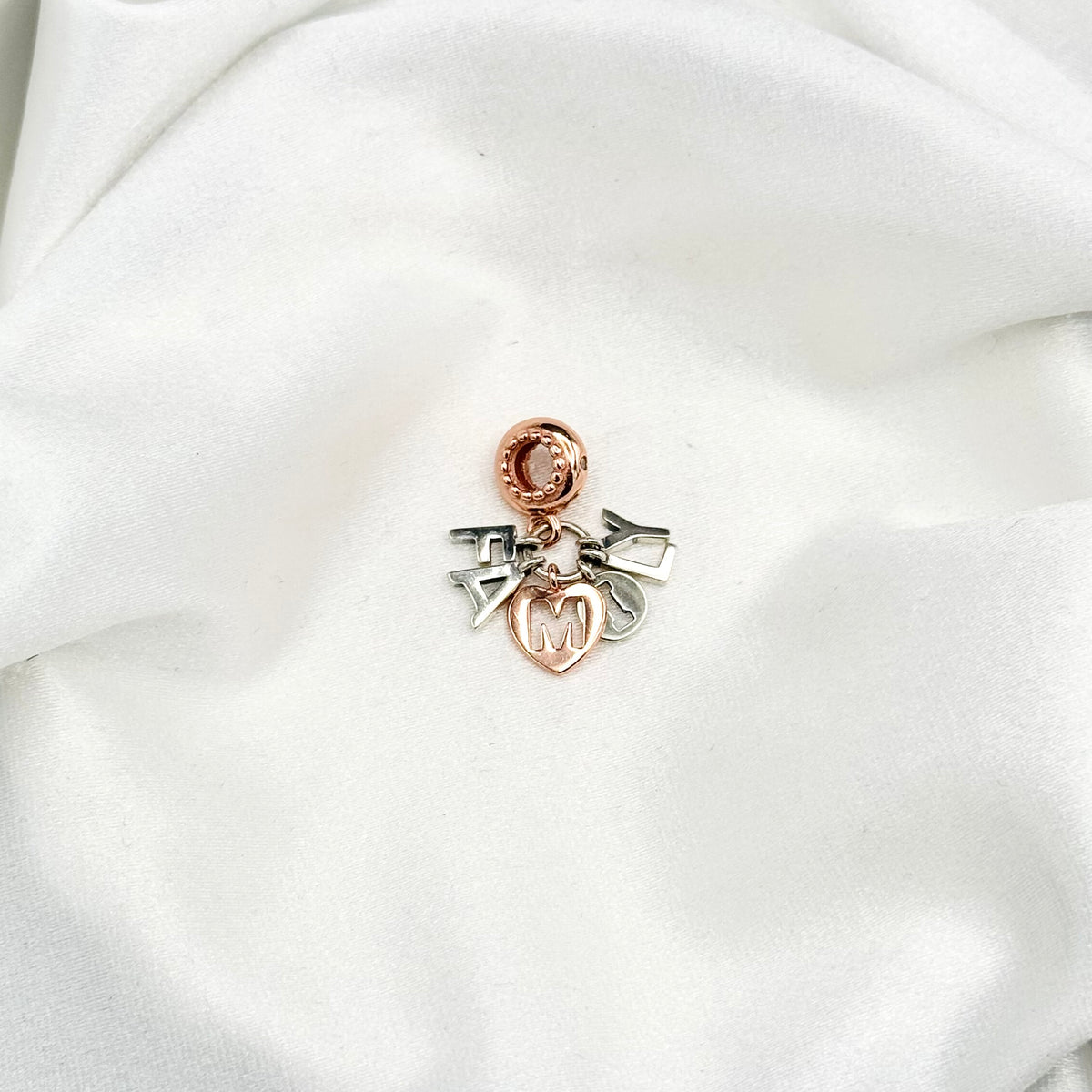 Pandora Family Letters Dangle Charm in Sterling Silver PDC178