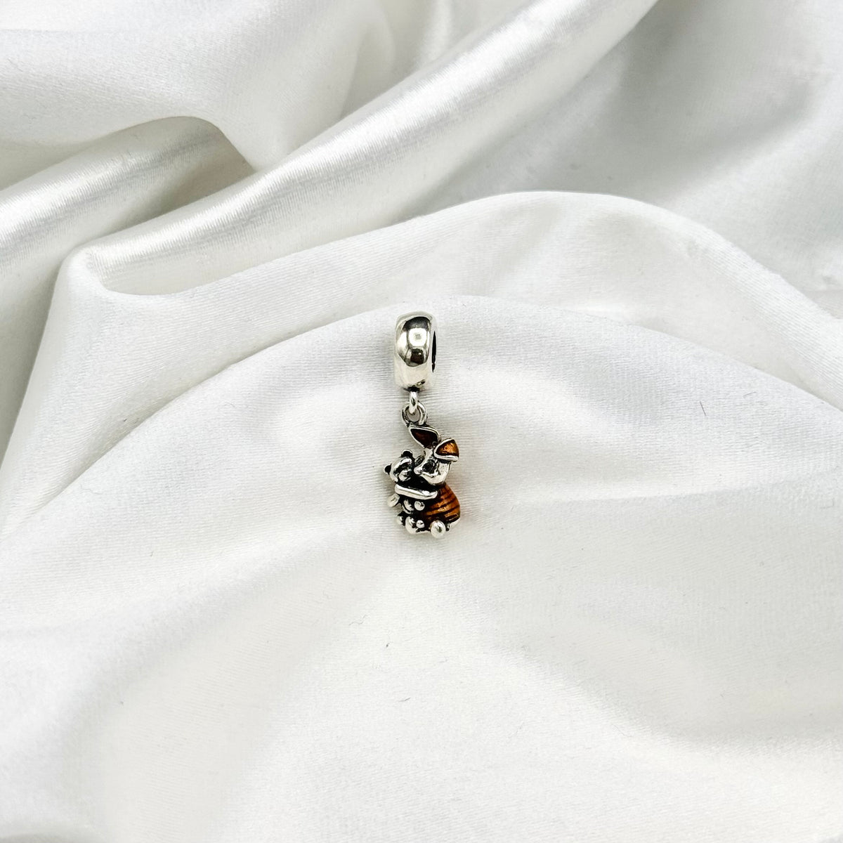 Pandora Disney 100th Anniversary Baloo Bear Lab Diamond Dangle Charm in Sterling Silver PDC180