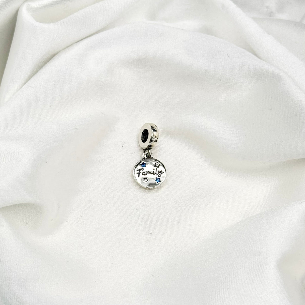Pandora Family Love Double Dangle Charm in Sterling Silver PDC181