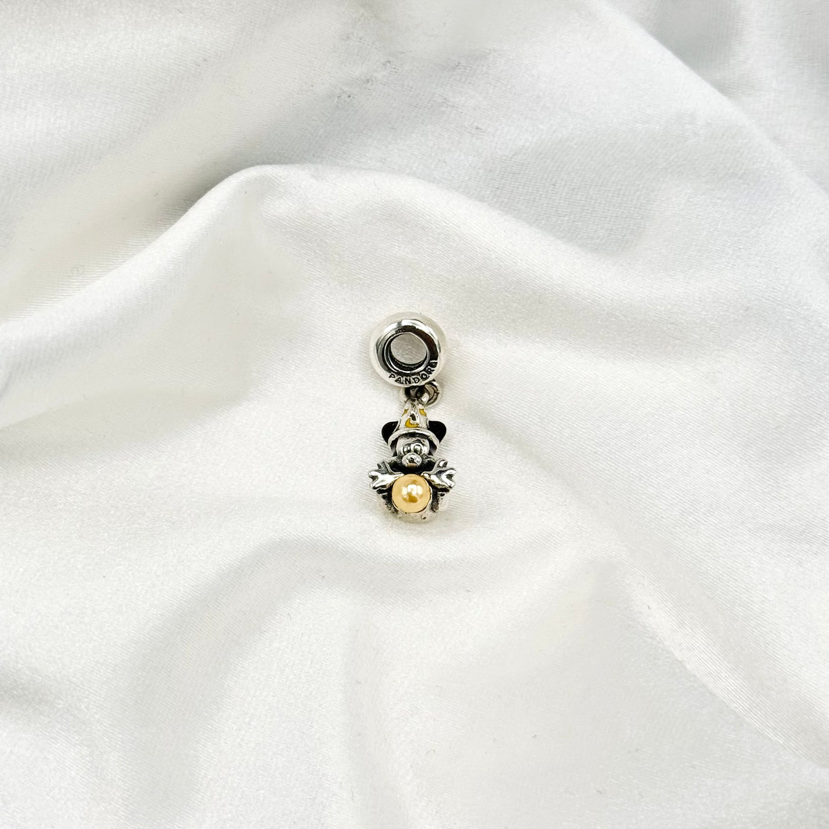 Pandora Disney Sorcerer Mickey Dangle Charm in Sterling Silver PDC190