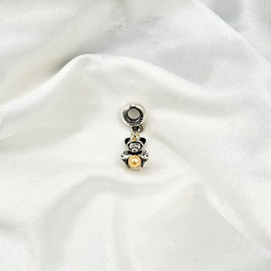Pandora Disney Sorcerer Mickey Dangle Charm in Sterling Silver PDC190