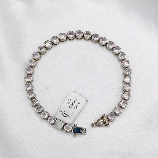 WBT01 Women Tennis Bracelet With American Diamonds Sterling Silver In Canada