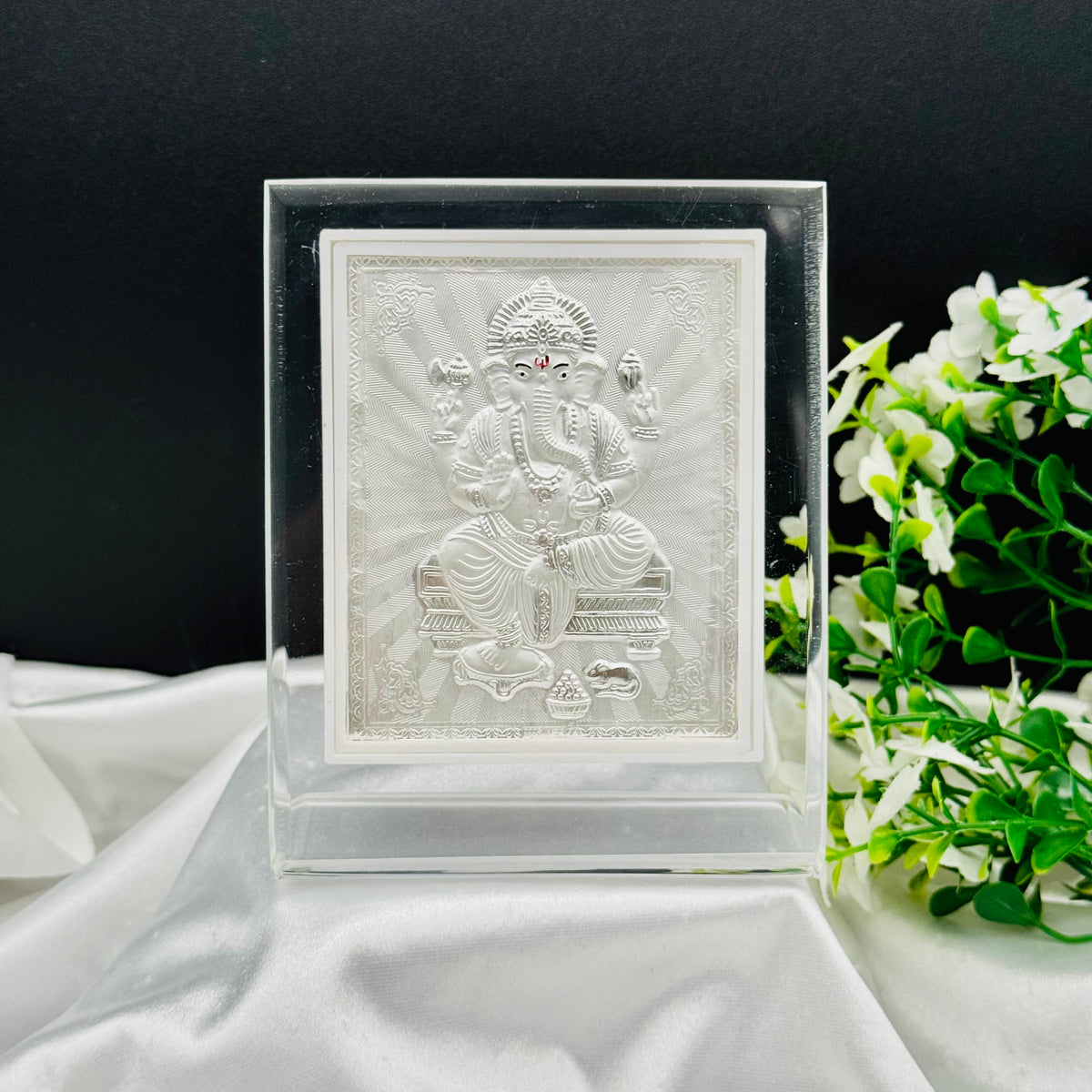 Ganesh Ji Gift Frame in 999 Silver PSF05