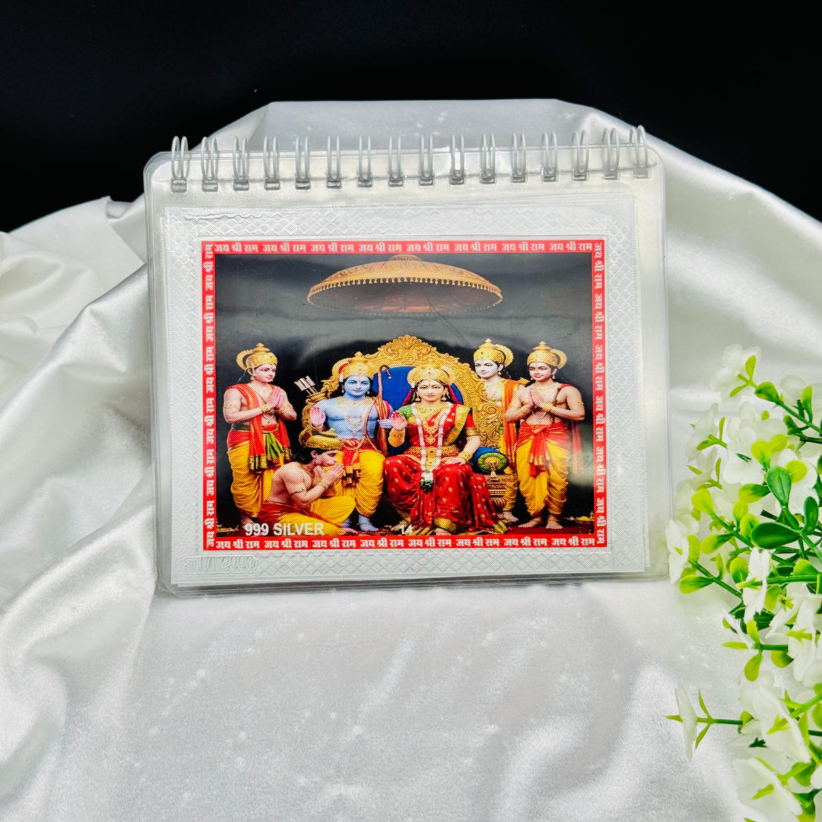 999 Silver Hanuman Chalisa Book (Large) TSI19