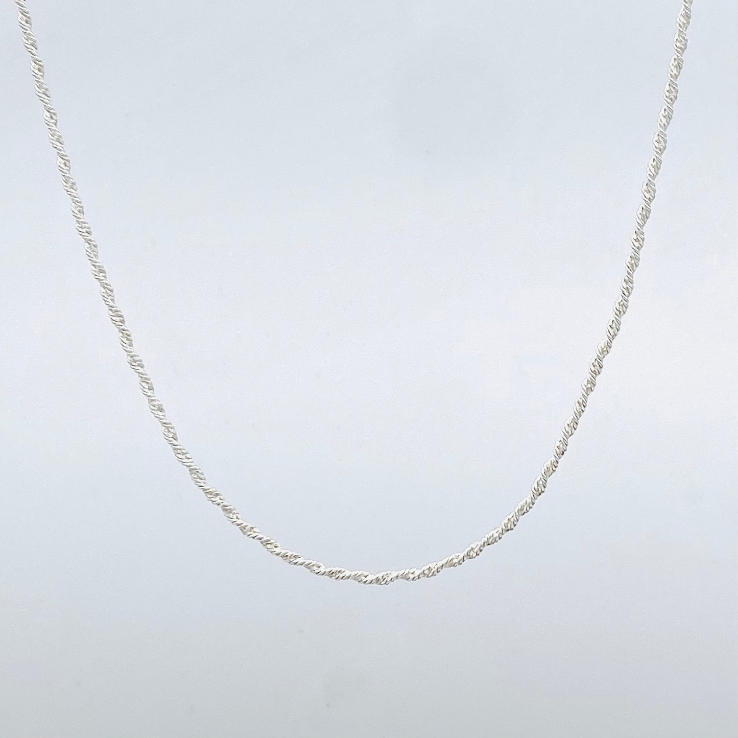 Unisex Twisted Rope 925 Silver chain UCS01