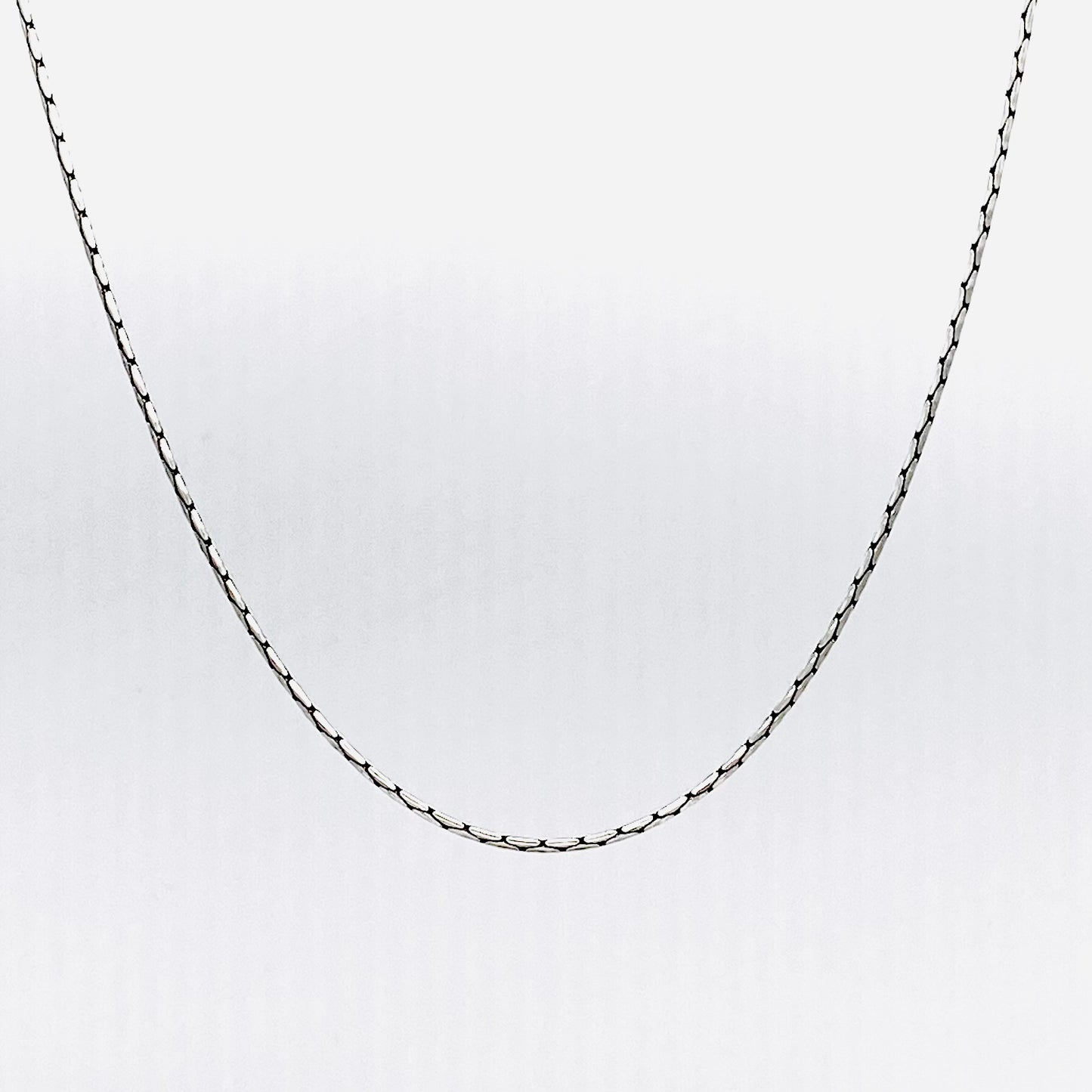 Unisex Cardano Oxidised 925 Silver Chain UCO05