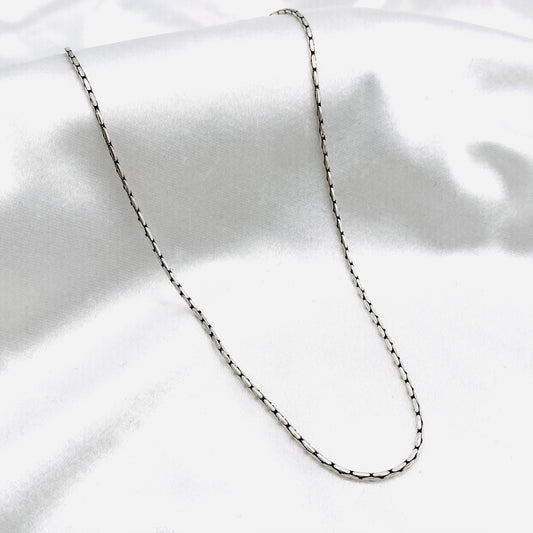 Unisex Cardano Oxidised 925 Silver Chain UCO05