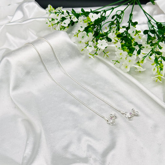 Pure Silver Anklet with Ghungroo WAS50