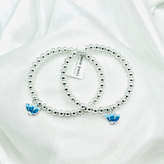 Butterfly Charm Kids Bangle 925 Sterling Silver BKS16