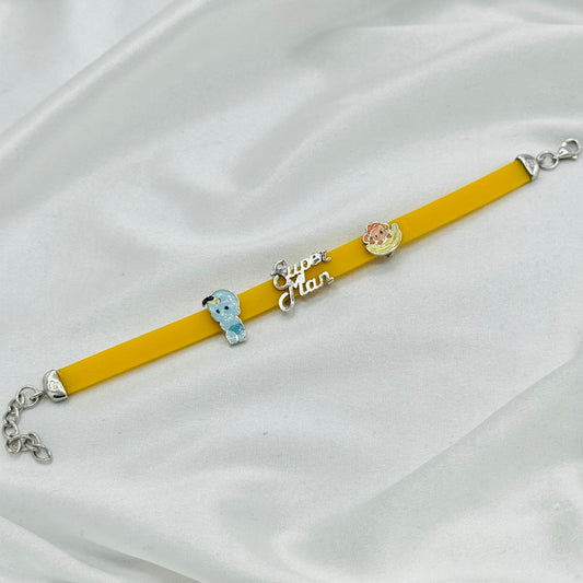 Superman Charms Kids Bracelet 925 Sterling Silver BBS20