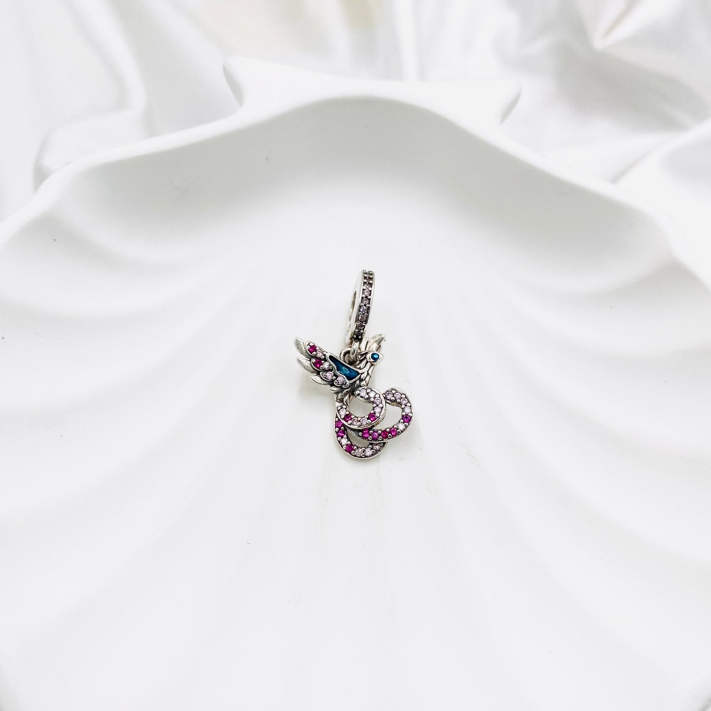 Pandora Chinese Mythical Phoenix Dangle 925 Sterling Silver Charm PDC113