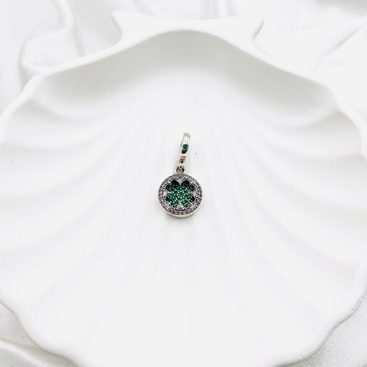 Pandora Lucky Four Leaf Clover Dangle 925 Sterling Silver Charm PDC114