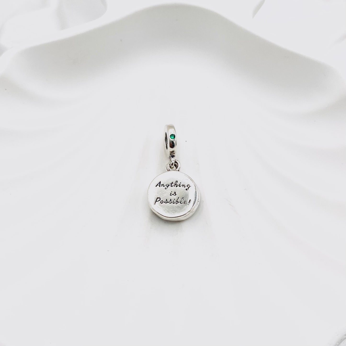 Pandora Lucky Four Leaf Clover Dangle 925 Sterling Silver Charm PDC114