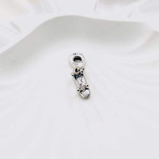 Pandora Sparkling Skateboard Dangle 925 Sterling Silver Charm PDC118