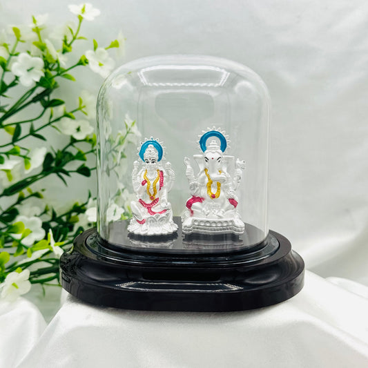 SHRI GANESH-LAXMI Idol 999 Pure Silver SID16