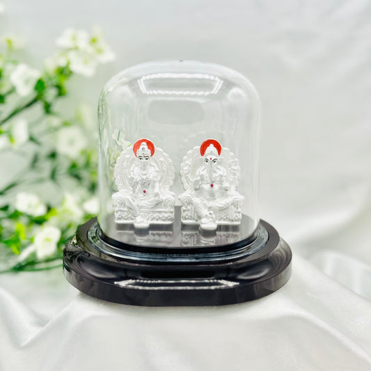 SHRI GANESH-LAXMI Idol 999 Pure Silver SID03