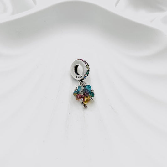 Pandora Togetherness tree Murano Glass & Crystal Dangle 925 Sterling Silver Charm PDC119