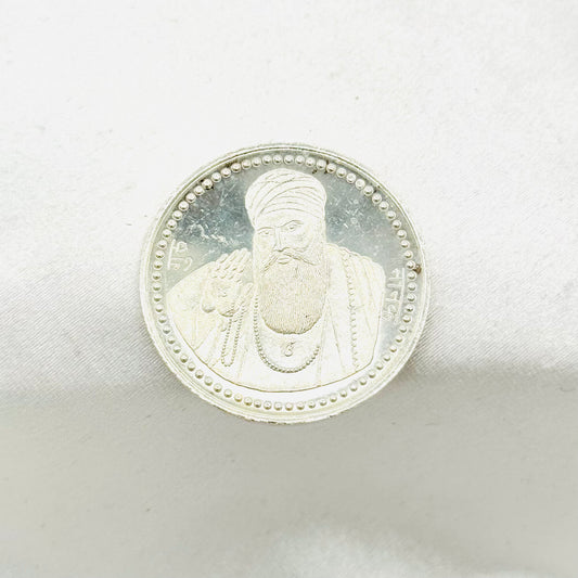 Guru Nanak Dev Ji Pure 999 Silver Coin 20 GMS  SCO07