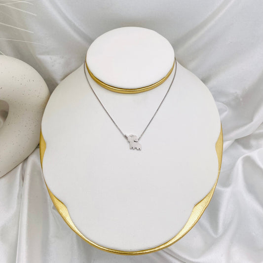 Elephant Silver Necklace WNI10