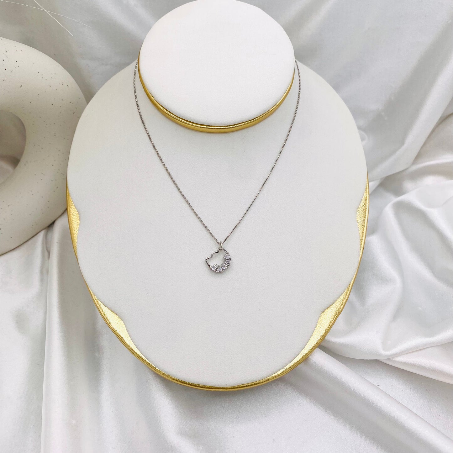 Cat Silver Necklace WNI08