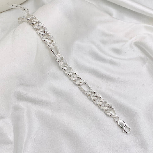 Mens Figaro style Silver Bracelet MBP22