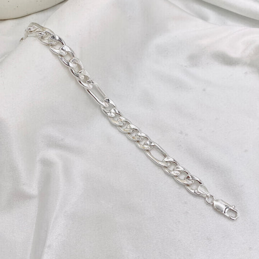 Mens Figaro linkSilver Bracelet MBP26